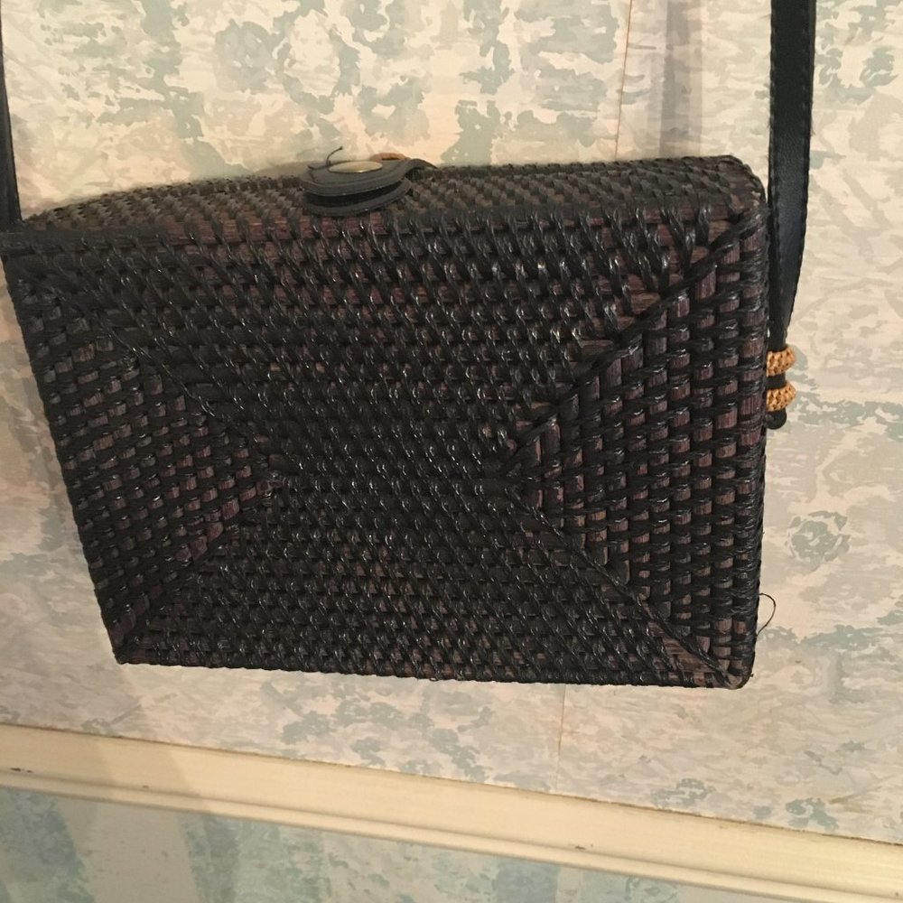 Collection 18 Rectangle Rattan Handbag - Picture 4 of 10